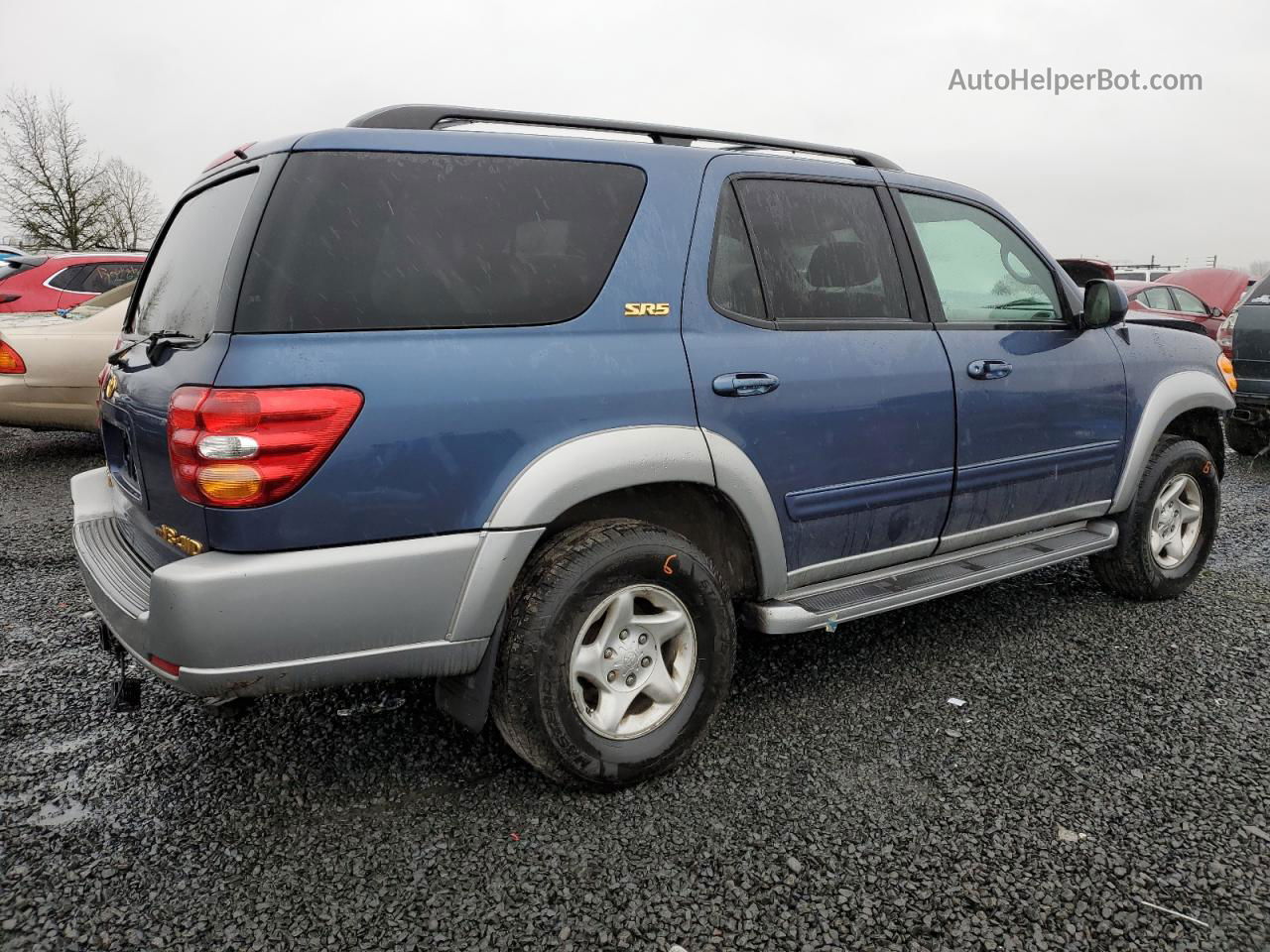 2002 Toyota Sequoia Sr5 Синий vin: 5TDBT44A42S070482