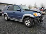 2002 Toyota Sequoia Sr5 Blue vin: 5TDBT44A42S070482