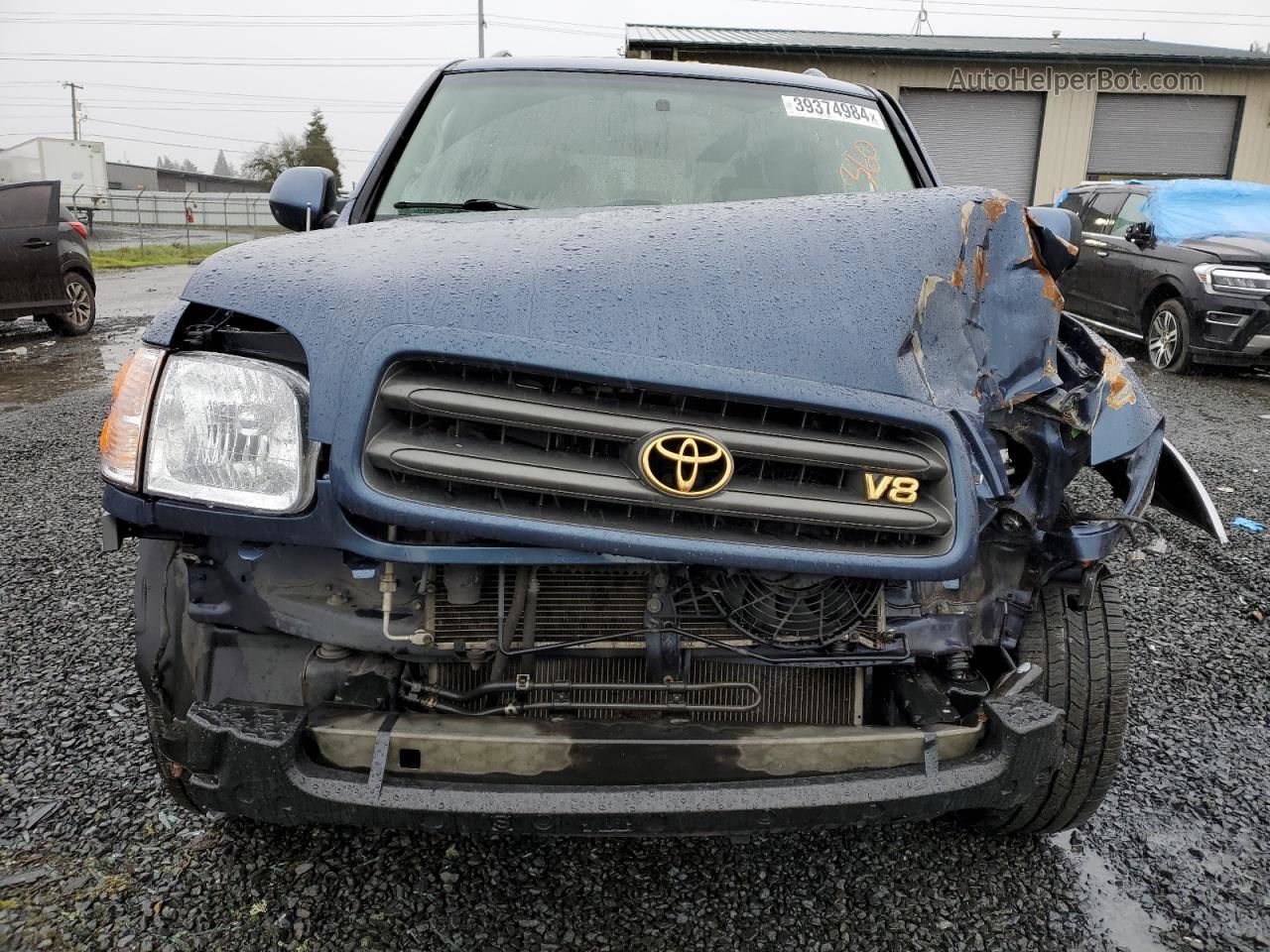 2002 Toyota Sequoia Sr5 Blue vin: 5TDBT44A42S070482