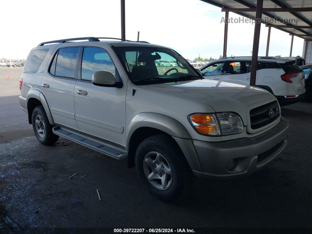 2002 Toyota Sequoia Sr5 V8 White vin: 5TDBT44A42S127313