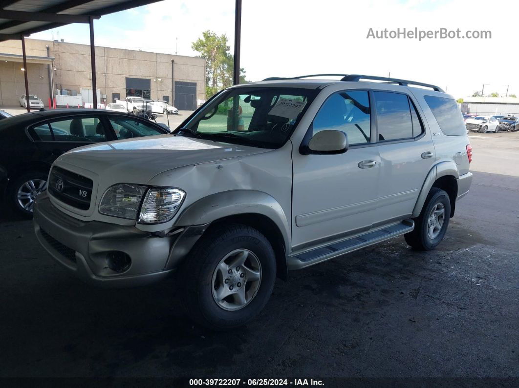 2002 Toyota Sequoia Sr5 V8 Белый vin: 5TDBT44A42S127313