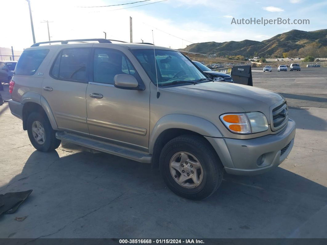 2002 Toyota Sequoia Sr5 Золотой vin: 5TDBT44A52S096413