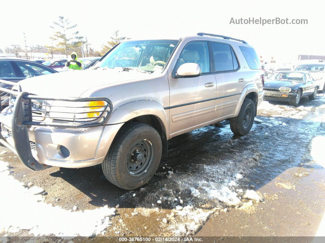 2002 Toyota Sequoia Sr5 V8 Gold vin: 5TDBT44A62S064828