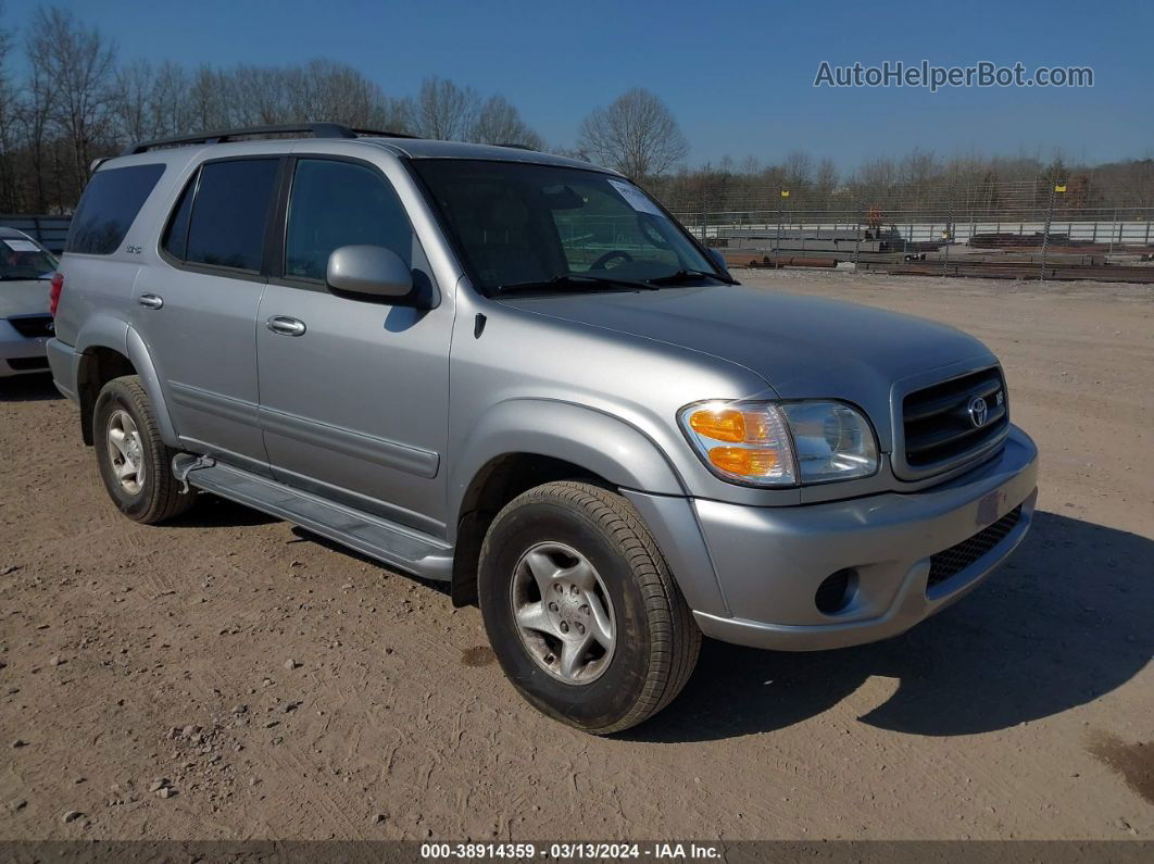 2002 Toyota Sequoia Sr5 V8 Серый vin: 5TDBT44A62S069608