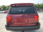 2002 Toyota Sequoia Sr5 Red vin: 5TDBT44A62S104714