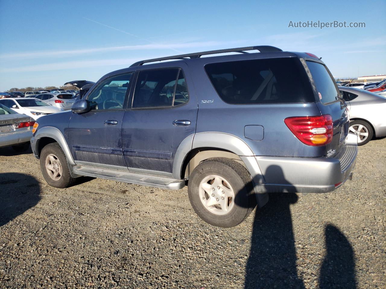 2002 Toyota Sequoia Sr5 Blue vin: 5TDBT44A82S096907