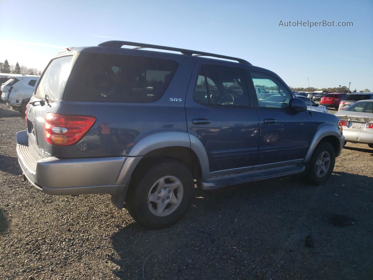 2002 Toyota Sequoia Sr5 Blue vin: 5TDBT44A82S096907