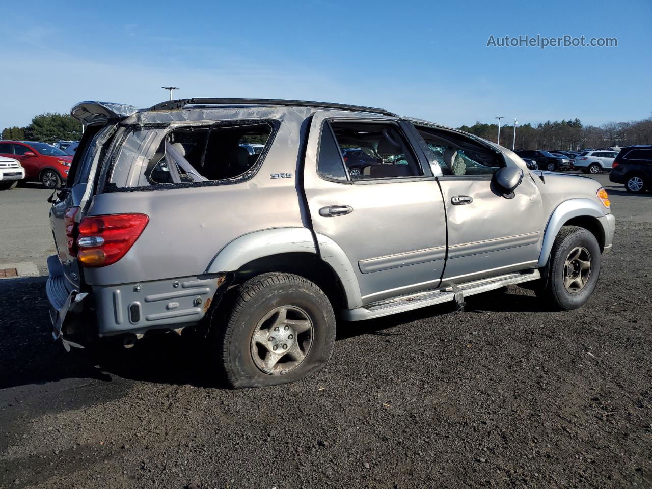 2002 Toyota Sequoia Sr5 Желто-коричневый vin: 5TDBT44A82S096986