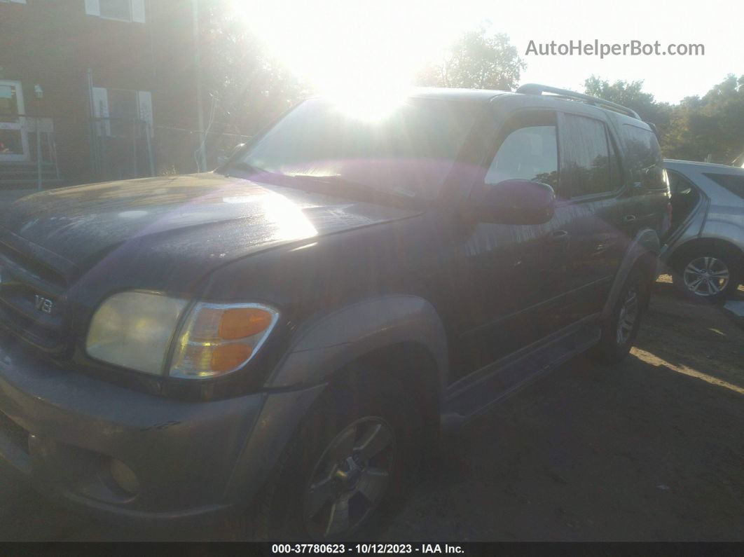 2002 Toyota Sequoia Sr5 Black vin: 5TDBT44A82S108103