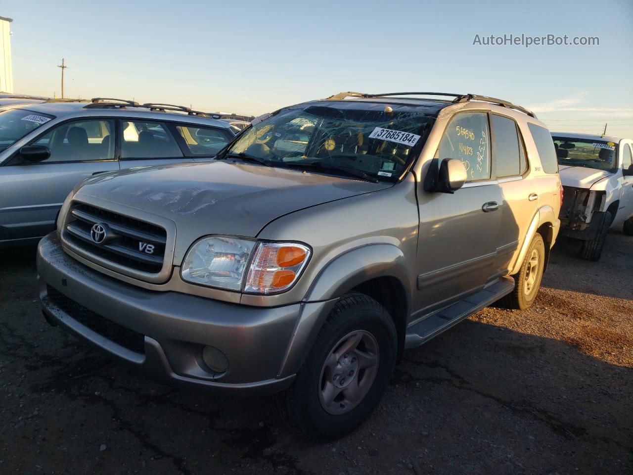 2002 Toyota Sequoia Sr5 Gold vin: 5TDBT44A92S114539