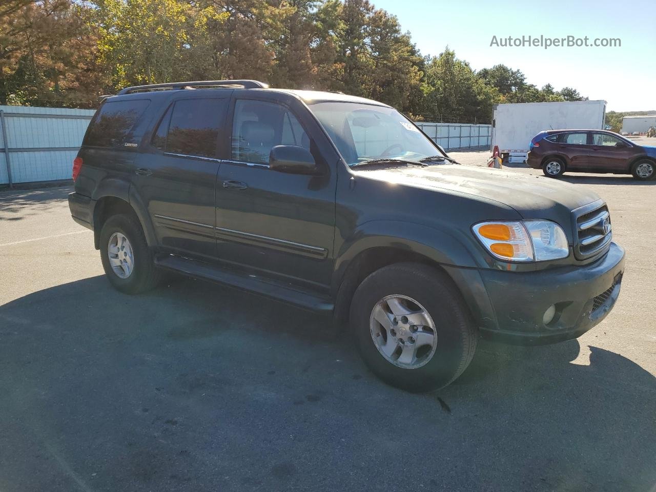 2002 Toyota Sequoia Limited Green vin: 5TDBT48A02S117341