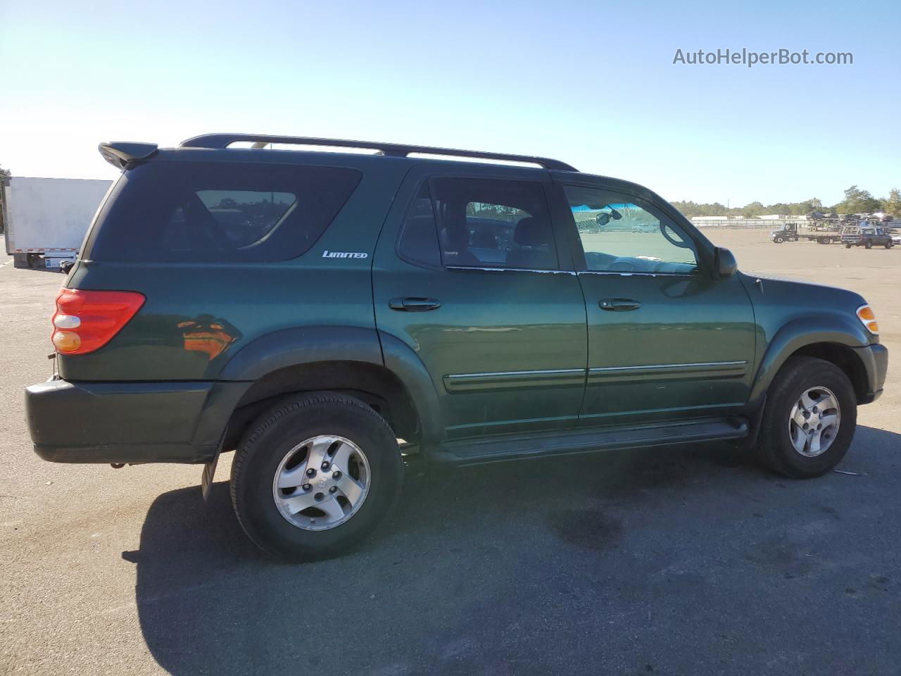 2002 Toyota Sequoia Limited Green vin: 5TDBT48A02S117341