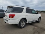 2002 Toyota Sequoia Limited White vin: 5TDBT48A12S074662