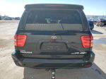 2002 Toyota Sequoia Limited Black vin: 5TDBT48A12S076962