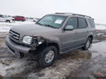 2002 Toyota Sequoia Limited Серый vin: 5TDBT48A12S134035