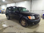 2002 Toyota Sequoia Limited Black vin: 5TDBT48A42S074218