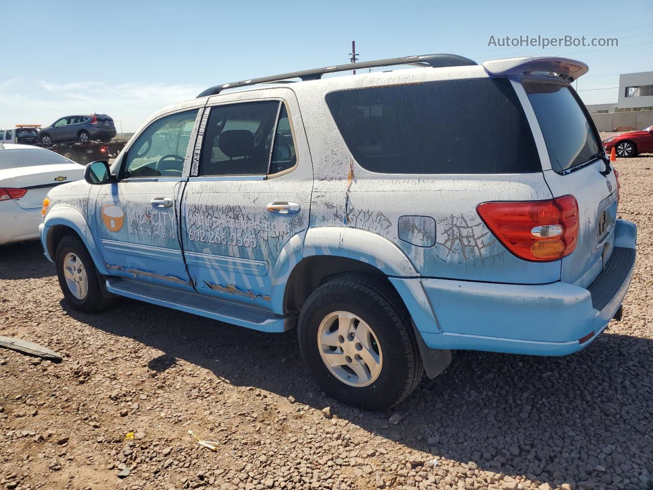 2002 Toyota Sequoia Limited Two Tone vin: 5TDBT48A42S093481