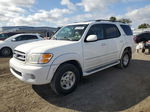 2002 Toyota Sequoia Limited White vin: 5TDBT48A52S061719