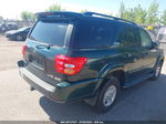 2002 Toyota Sequoia Limited V8 Green vin: 5TDBT48A52S074521