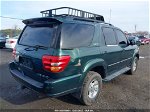 2002 Toyota Sequoia Limited Green vin: 5TDBT48A52S076480