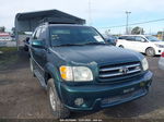 2002 Toyota Sequoia Limited Green vin: 5TDBT48A52S076480