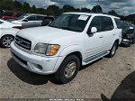 2002 Toyota Sequoia Limited White vin: 5TDBT48A52S096096