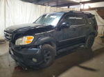 2002 Toyota Sequoia Limited Black vin: 5TDBT48A52S129923