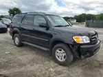 2002 Toyota Sequoia Limited Black vin: 5TDBT48A52S134555