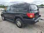 2002 Toyota Sequoia Limited Black vin: 5TDBT48A52S134555