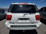 2002 Toyota Sequoia Limited White vin: 5TDBT48A62S097659