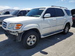 2002 Toyota Sequoia Limited White vin: 5TDBT48A62S097659