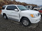 2002 Toyota Sequoia Limited White vin: 5TDBT48A72S074486