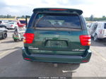 2002 Toyota Sequoia Limited Green vin: 5TDBT48A72S098688