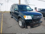 2002 Toyota Sequoia Limited Green vin: 5TDBT48A72S098688