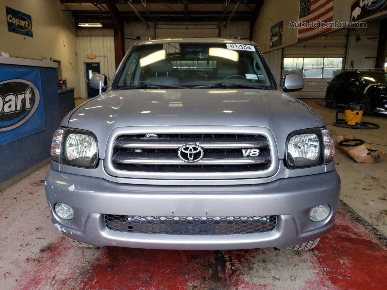 2002 Toyota Sequoia Limited Silver vin: 5TDBT48A72S126182