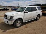 2002 Toyota Sequoia Limited White vin: 5TDBT48A72S133097
