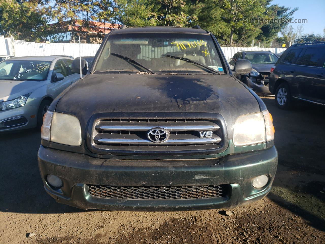 2002 Toyota Sequoia Limited Black vin: 5TDBT48A82S076778