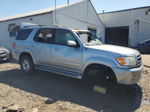 2002 Toyota Sequoia Limited Silver vin: 5TDBT48A82S111108