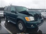 2002 Toyota Sequoia Limited Green vin: 5TDBT48A82S117328