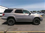 2002 Toyota Sequoia Limited Silver vin: 5TDBT48AX2S082663