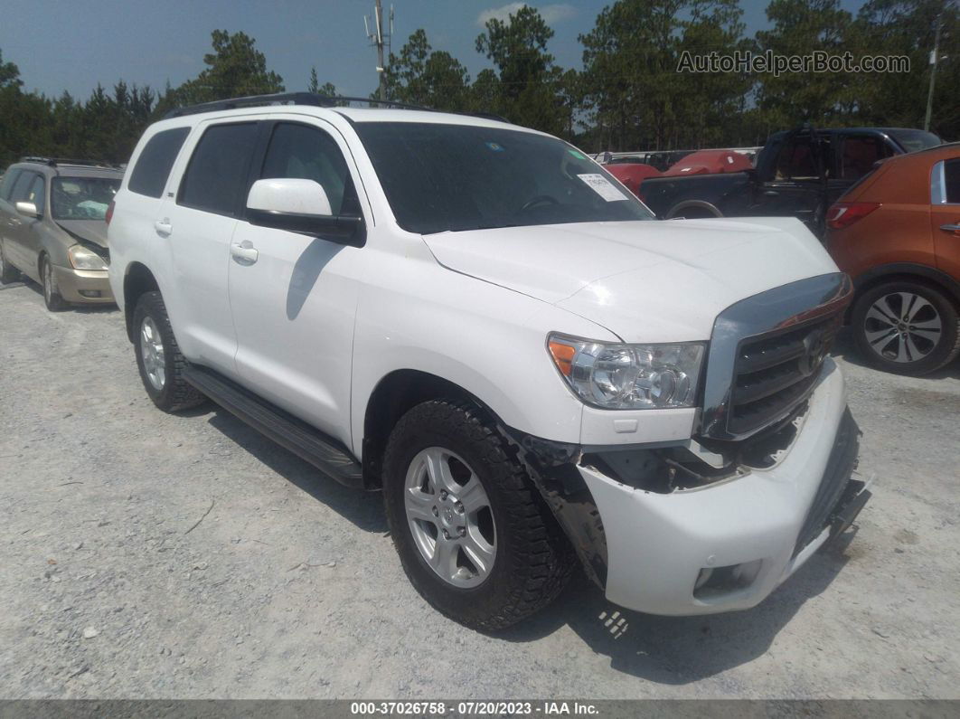 2017 Toyota Sequoia Sr5 White vin: 5TDBW5G16HS155485