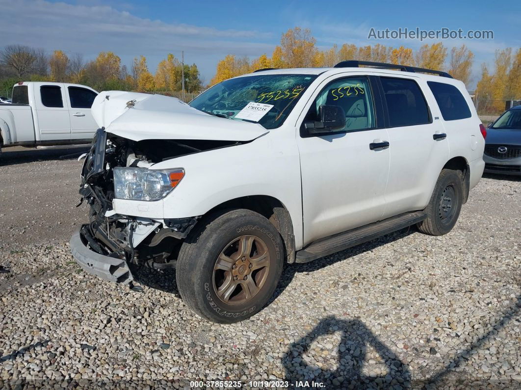 2017 Toyota Sequoia Sr5 White vin: 5TDBW5G17HS153308