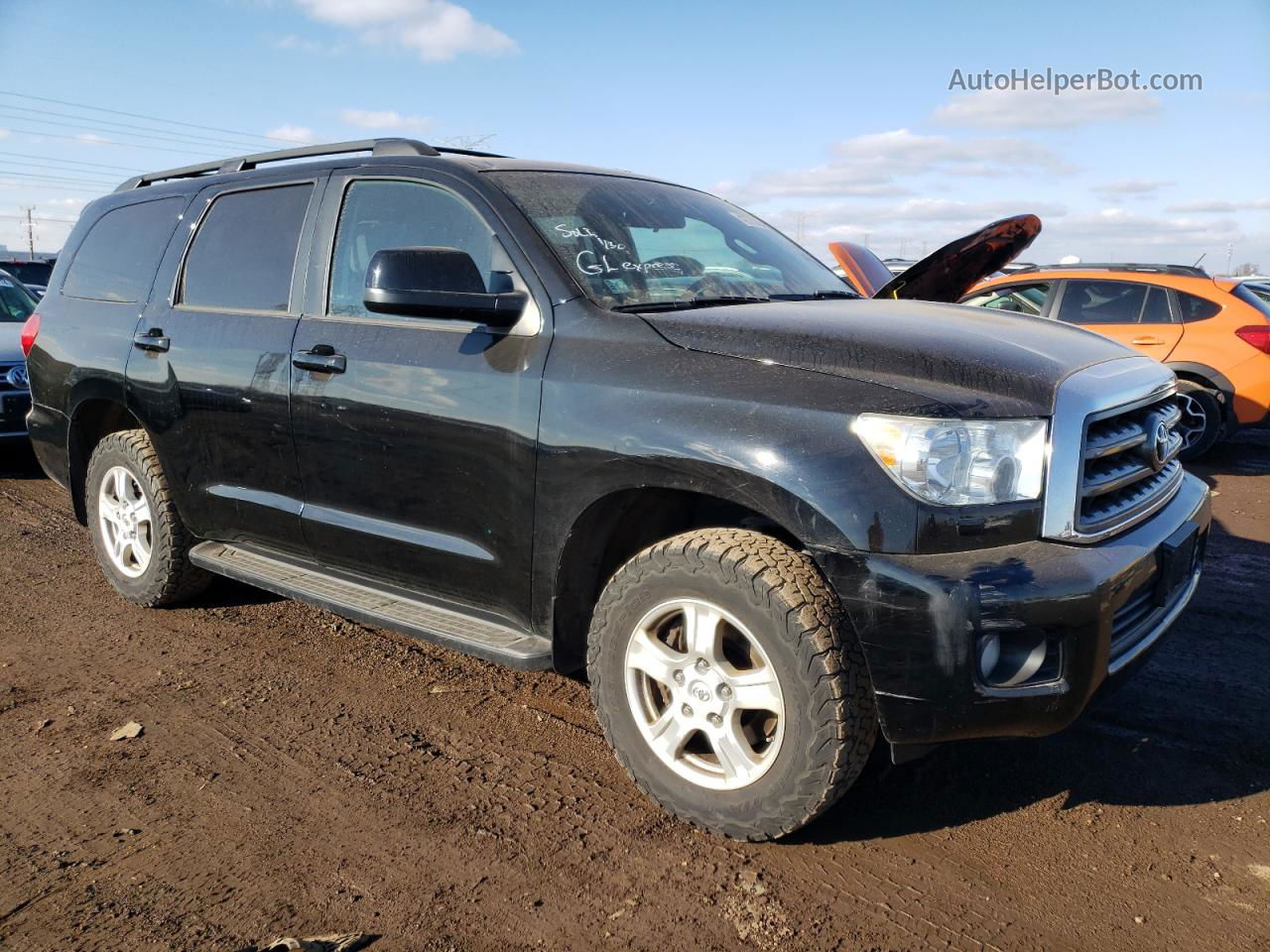 2016 Toyota Sequoia Sr5 Черный vin: 5TDBW5G18GS136788