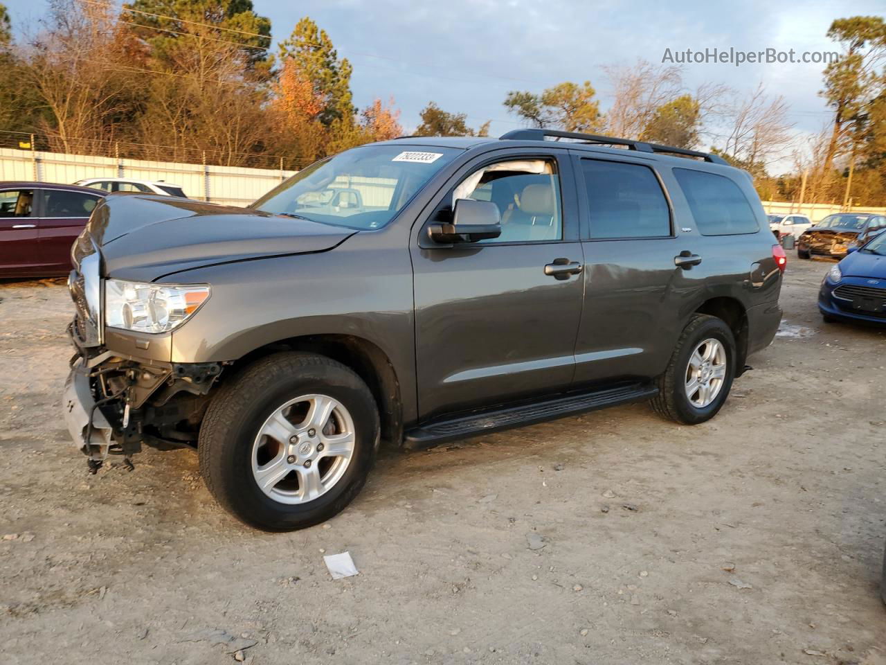 2016 Toyota Sequoia Sr5 Brown vin: 5TDBW5G19GS133642