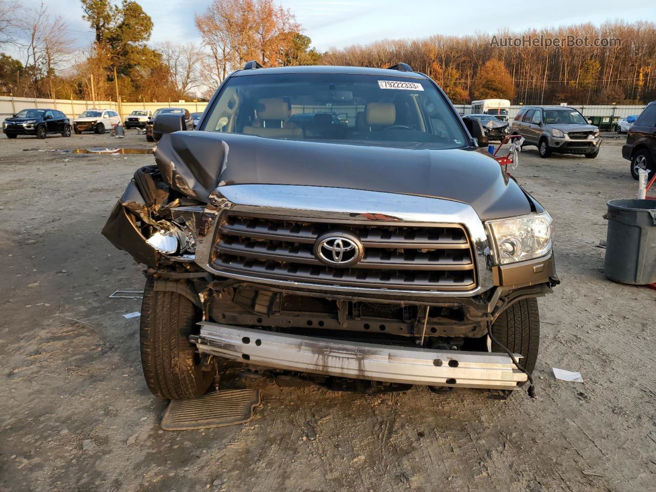 2016 Toyota Sequoia Sr5 Brown vin: 5TDBW5G19GS133642