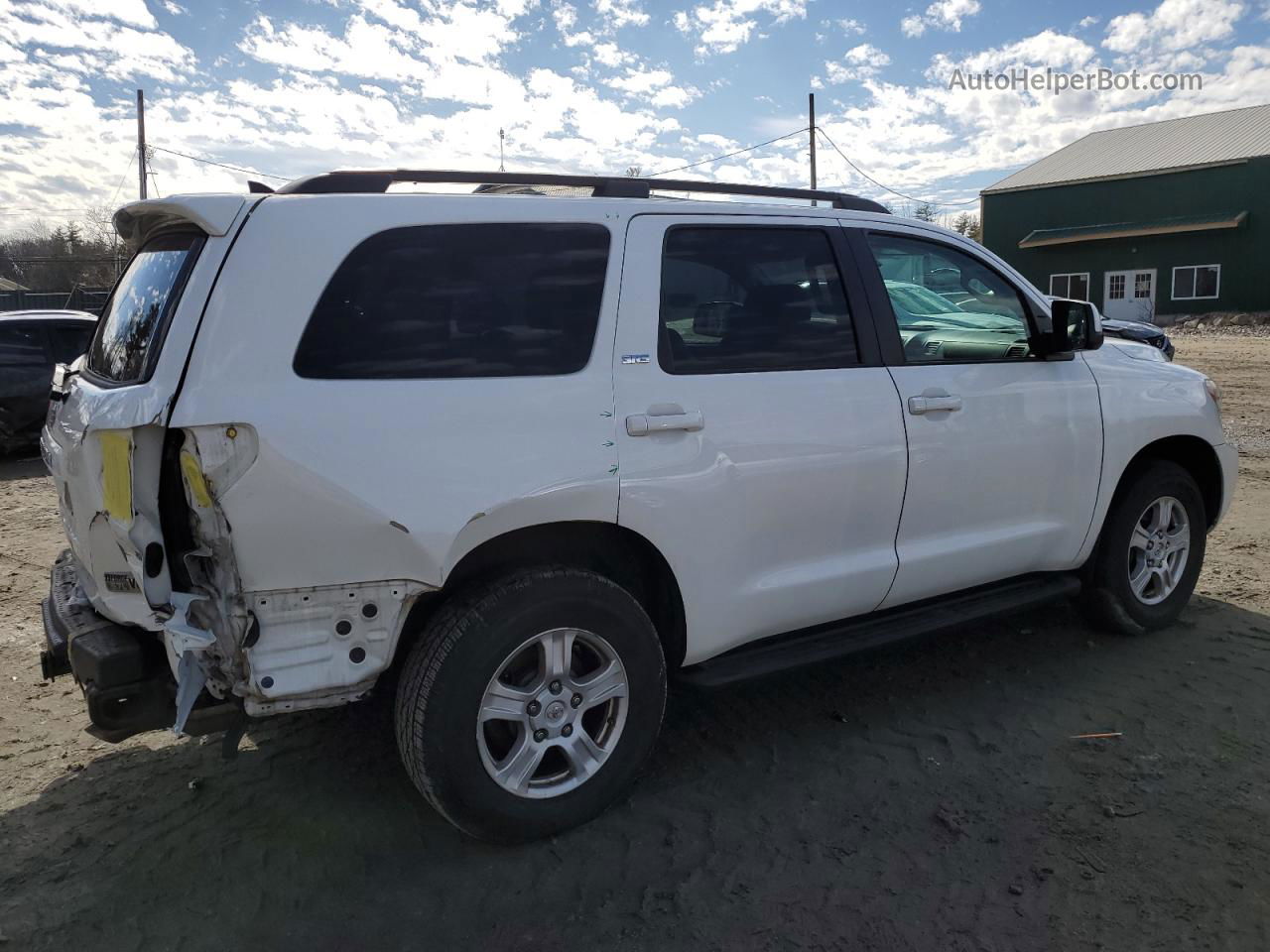 2017 Toyota Sequoia Sr5 White vin: 5TDBY5G11HS152245