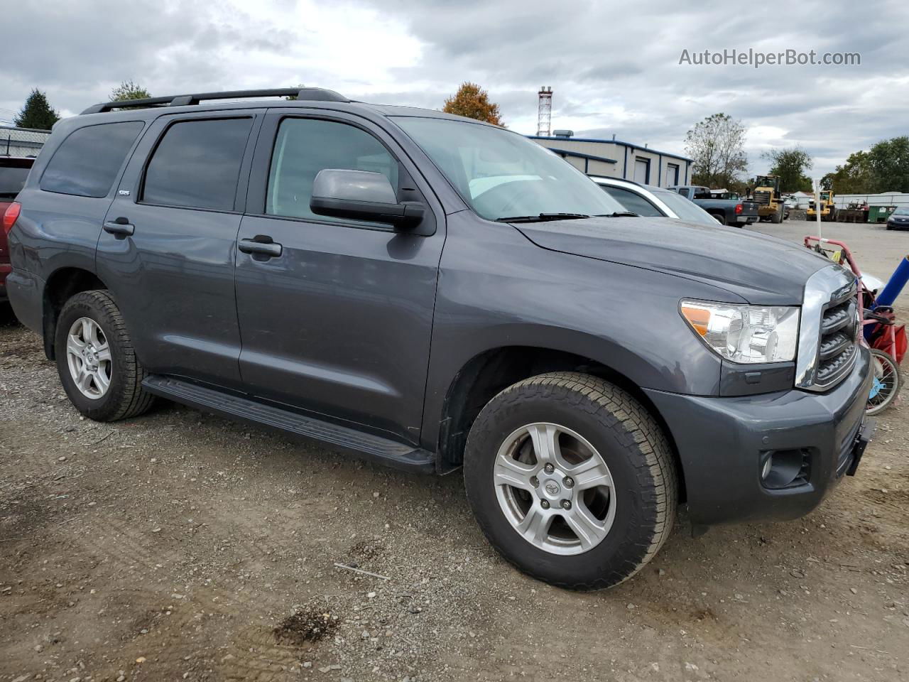 2017 Toyota Sequoia Sr5 Gray vin: 5TDBY5G11HS155176