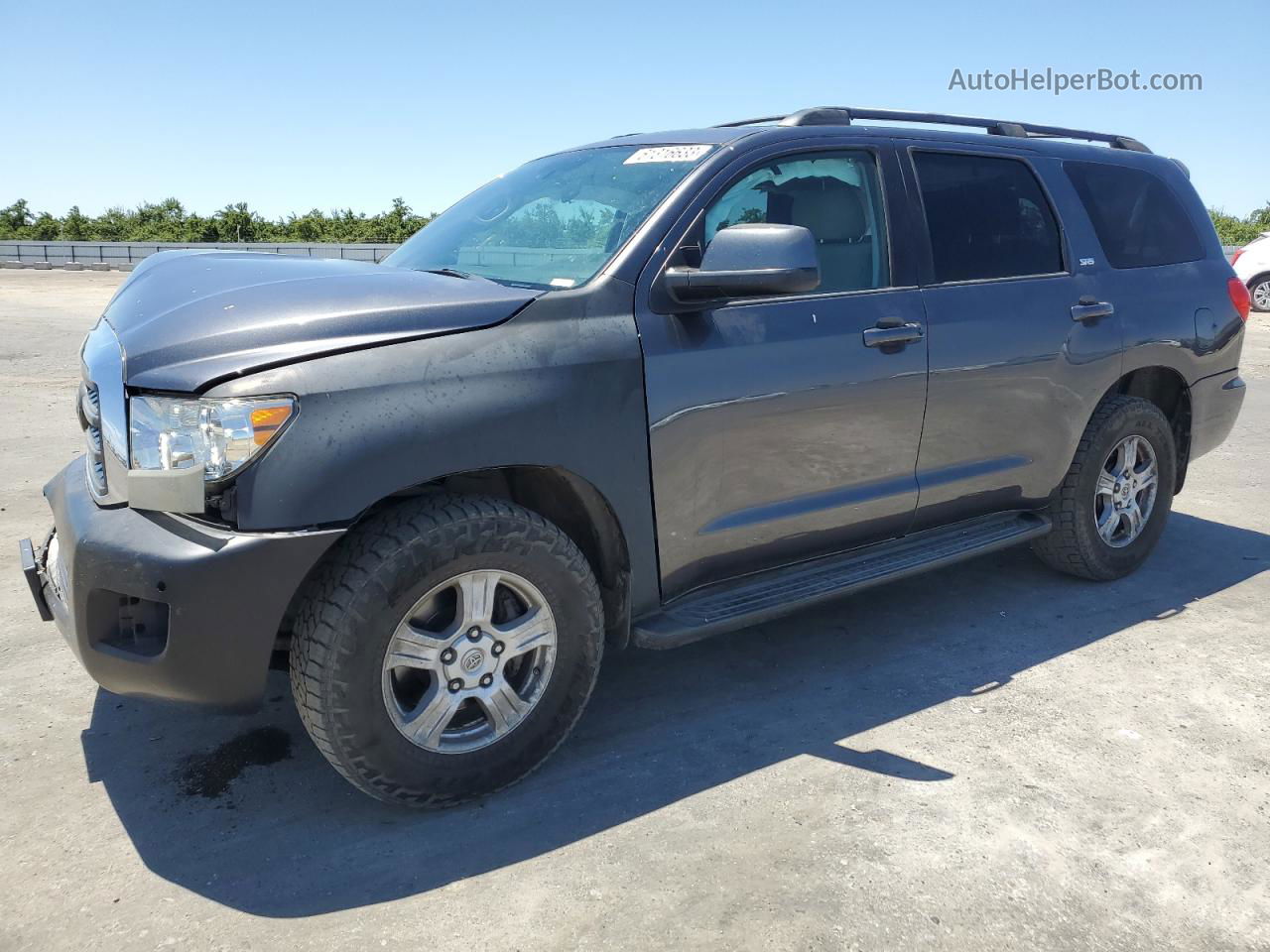 2016 Toyota Sequoia Sr5 Gray vin: 5TDBY5G12GS138580