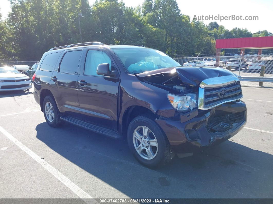 2017 Toyota Sequoia Sr5 Burgundy vin: 5TDBY5G12HS150164