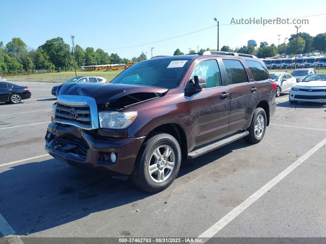 2017 Toyota Sequoia Sr5 Burgundy vin: 5TDBY5G12HS150164